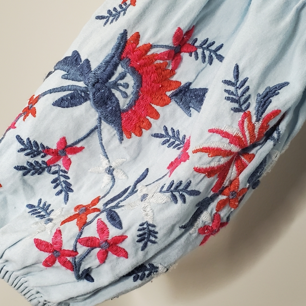 AEROPOSTALE | Balloon Sleeve Chambray Dress | XS - Picture 6 of 7